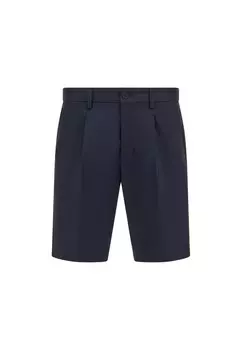 Обычные плиссированные брюки Boggi Milano, темно-синий