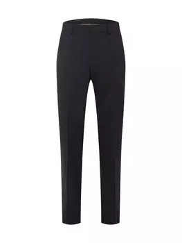 Обычные плиссированные брюки BOSS Black Lenon, антрацит