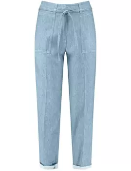 Обычные плиссированные брюки Gerry Weber, небесно-голубой/голубой