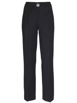 Обычные плиссированные брюки Goldner Martha, черный