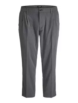 Обычные плиссированные брюки Jack & Jones Plus, цвет Light grey/Dark grey