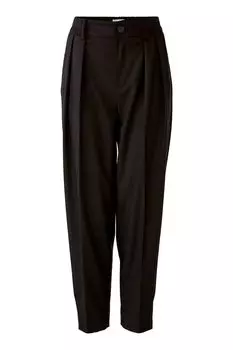 Обычные плиссированные брюки OUI, черный