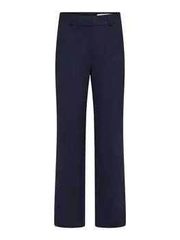 Обычные плиссированные брюки Selected, морской синий