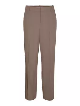 Обычные плиссированные брюки Vero Moda, коричневый