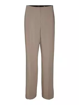 Обычные плиссированные брюки Vero Moda, коричневый