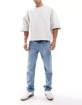 Обычные прямые джинсы синего цвета Cotton:On