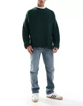 Обычные прямые джинсы синего цвета Cotton:On