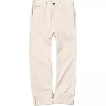 Обычные прямые джинсы Uniqlo, бежевый