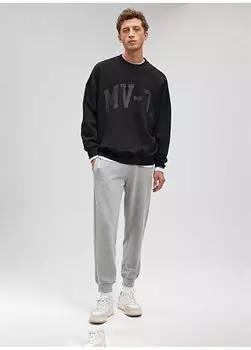 Обычные прямые серые мужские спортивные штаны M0010254-80018_TRACKPANTS Mavi, серый