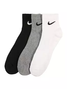 Обычные спортивные носки Nike, пестрый серый/черный/белый