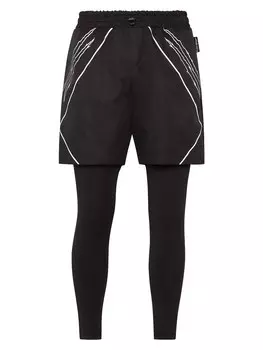 Обычные спортивные штаны Plein Sport Tiger, черный