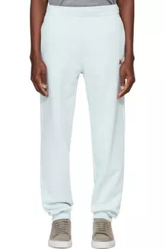 Обычные спортивные штаны с нашивкой в виде головы голубой лисы Maison Kitsun