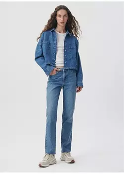 Обычные темно-синие женские джинсовые брюки с высокой талией Mavi