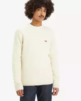 Обычный мужской свитер с круглым вырезом и длинными рукавами Levi's, цвет Crema
