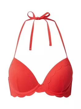 Обычный верх бикини Hunkemller AB EXCL Scallop, красный