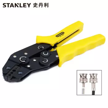 Обжимные клещи для коаксиальных клемм Stanley серии B. Обжимные клещи для клемм 1–4,5 мм. Клещи для клемм 84-857-22.