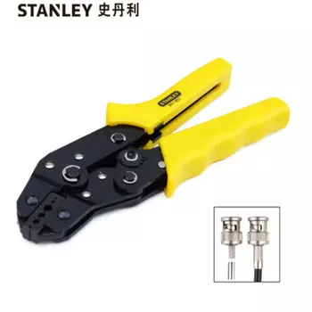 Обжимные клещи для коаксиальных клемм Stanley серии B. Обжимные клещи для клемм 1–4,5 мм. Клещи для обжима клемм. 84-857-22.