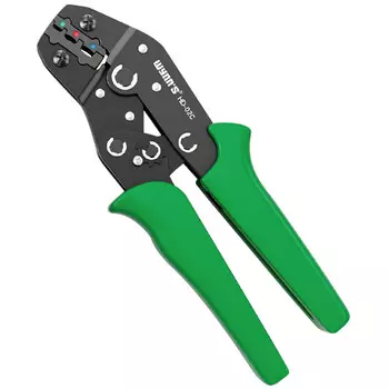 Обжимные клещи Wynn с храповым механизмом, плоскогубцы для клемм холодного прессования, многофункциональные клещи для зажима проводов, 8 дюймов, можно обжимать 0,25–2,5 мм [HD-02C] Wynns