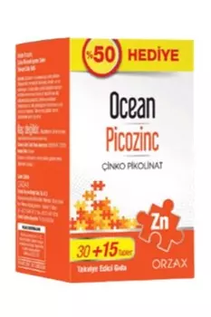 Ocean Picozinc Zinc Supplement 15 мг 45 таблеток