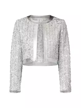 Очаровательная куртка Shoshanna, цвет silver