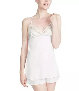 Очаровательная шифоновая сорочка без рукавов Rya Collection с v-образным вырезом, бежевый