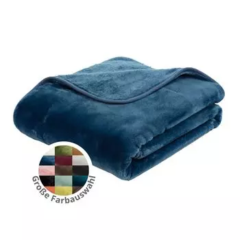 Очаровательное плед Darling Cashmere Feeling 220 х 240 см, старо-розовый, диванное одеяло премиум-класса, плотное теплое одеяло, 500 гр/м. sleepling, синий