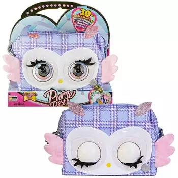 Очаровательный интерактивный кошелек Spin Master Purse Pets со звуком и движущимися глазами совы 20138764