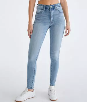 Очень эластичные джеггинсы премиум-класса с высокой посадкой Aeropostale, синий