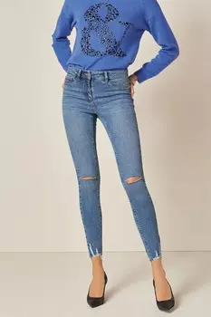 Очень эластичные джинсовые леггинсы Next, синий