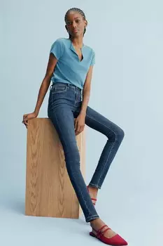 Очень эластичные джинсовые леггинсы Next, синий