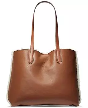 Очень большая кожаная сумка-тоут Eliza East West Michael Kors, мультиколор