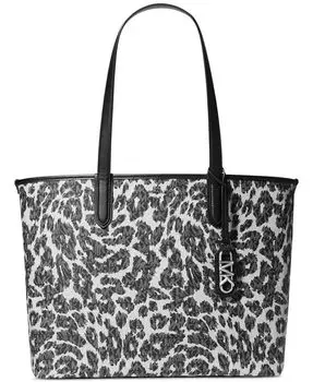 Очень большая сумка-тоут East West с логотипом Eliza Michael Kors, мультиколор