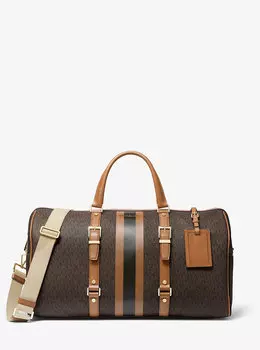 Очень большая выходная сумка с полосками с логотипом Bedford Travel Michael Kors