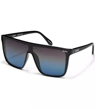 Очень большие поляризационные солнцезащитные очки унисекс Nightfall Quay Australia, 52 мм, черный