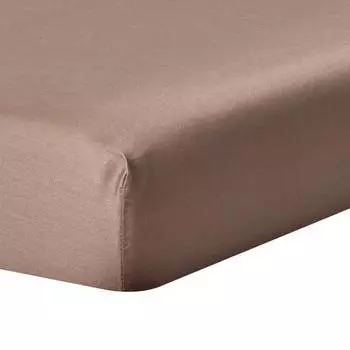 Очень глубокая простыня с плотностью нитей 400. Homescapes, коричневый