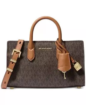 Очень маленькая сумка через плечо с логотипом Scarlett East West Michael Kors, бежевый