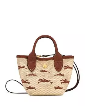 Очень маленькая сумка-тоут Le Panier Pliage Basket Longchamp, цвет Brown