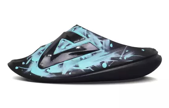 Очень маленькие толстые шлепанцы для мужчин, черные/синие Peak