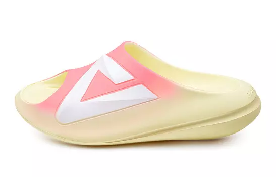 Очень маленькие толстые шлепанцы для мужчин розового/светло-желтого цвета Peak