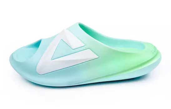 Очень маленькие толстые шлепанцы унисекс сине-зеленые Peak