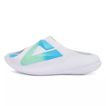 Очень маленькие толстые шлепанцы женские белые/зеленые/голубые Peak