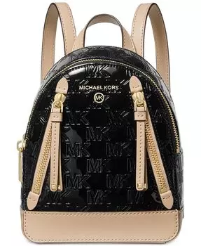 Очень маленький трансформируемый рюкзак Messenger с логотипом Michael Kors, черный