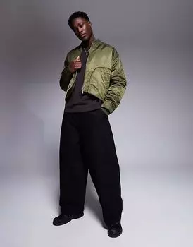 Очень мешковатые брюки чинос черного цвета ASOS DESIGN