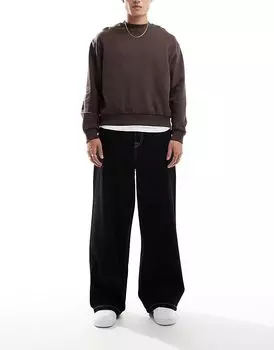 Очень мешковатые джинсы черного цвета ASOS DESIGN