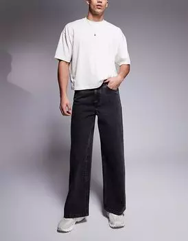 Очень мешковатые джинсы черного цвета ASOS DESIGN