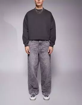 Очень мешковатые джинсы серого цвета ASOS DESIGN