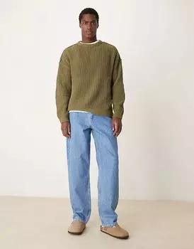 Очень мешковатые джинсы в средне-синем цвете ASOS DESIGN