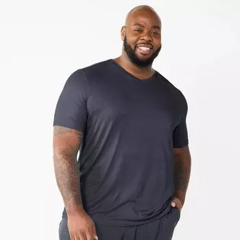 Очень мягкая футболка с V-образным вырезом Big & Tall Sonoma Goods For Life