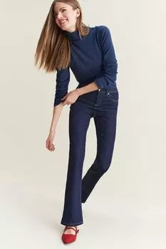 Очень мягкие джинсы с расклешенными штанинами Next, синий