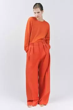 Очень мягкий свитер из 100% шерсти ZARA, оранжевый
